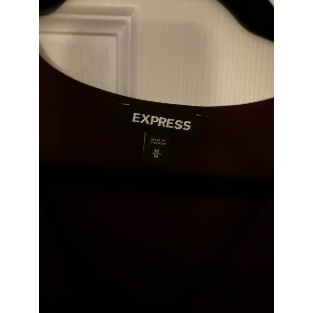 Maroon Top By Express Size Medium - Picture 2 of 6